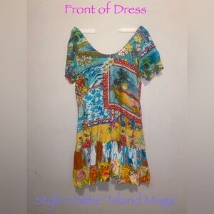 Vintage Jams World~Hattie~Island Magic Dress Medium